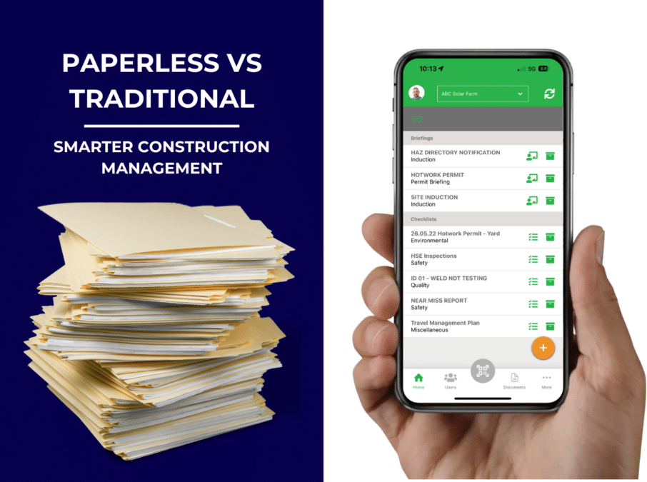BLOG - Paperless vs Traditional Smarter Construction Management