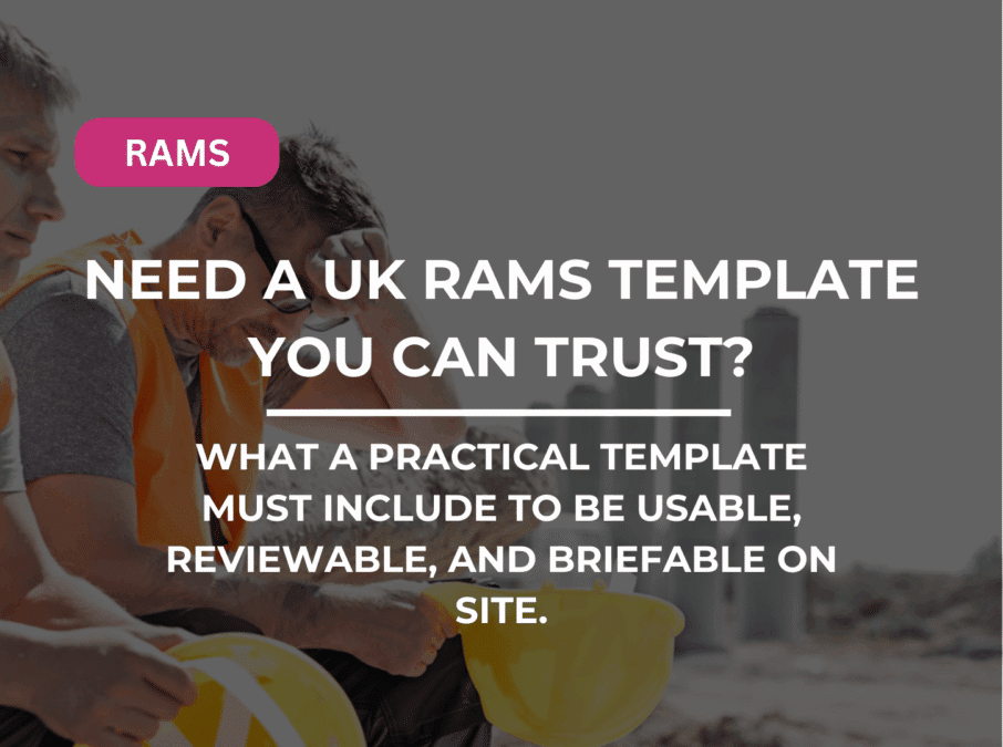 Need a UK RAMS template you can trust?