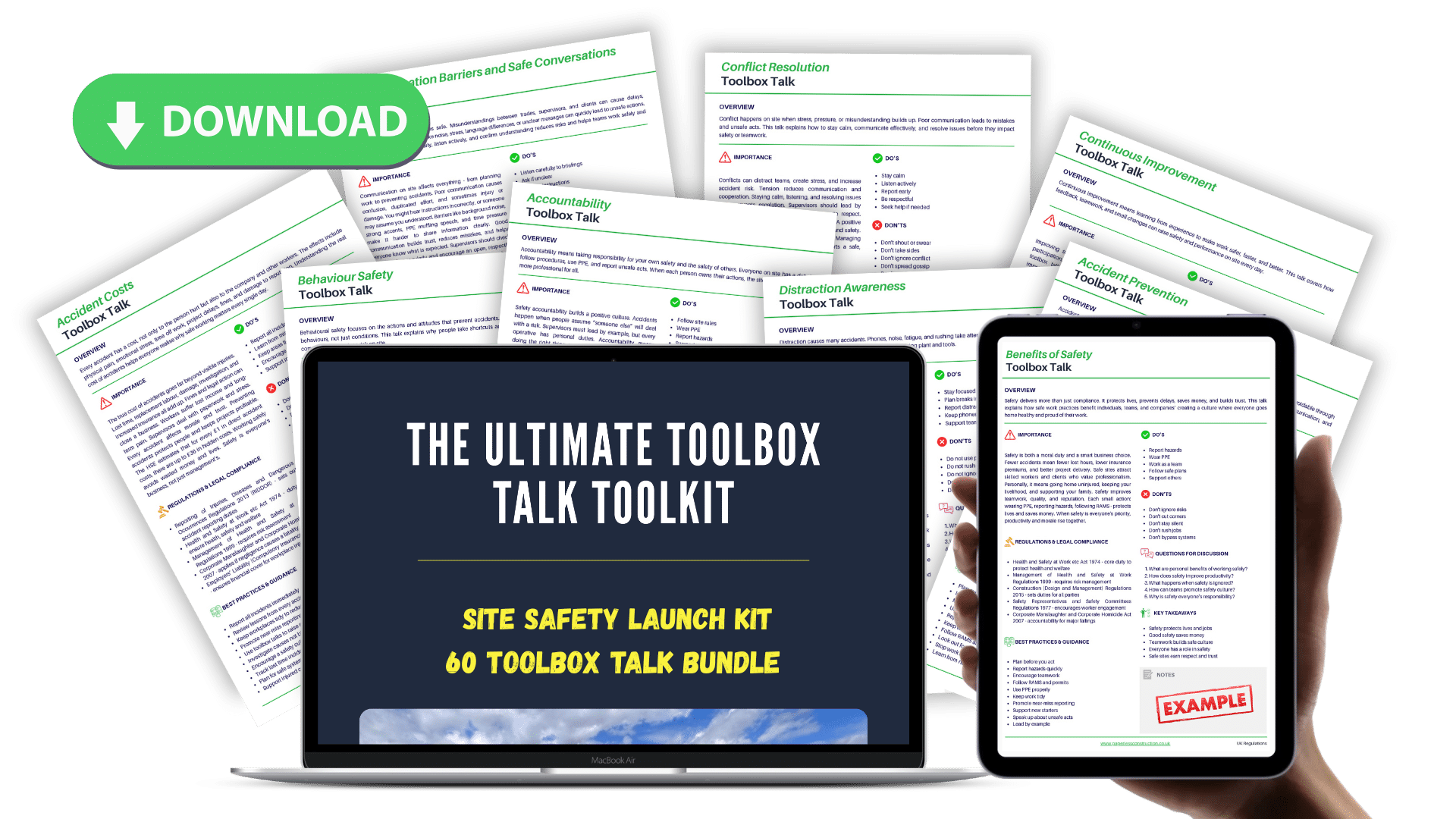 60 Site Launch Kit Toolbox Talk Bundle (5)