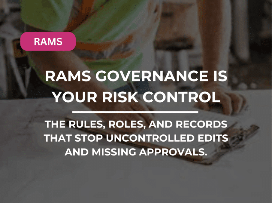 RAMS governance is your risk control