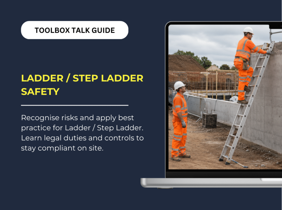 Ladder Step Ladder Safety Toolbox Talk