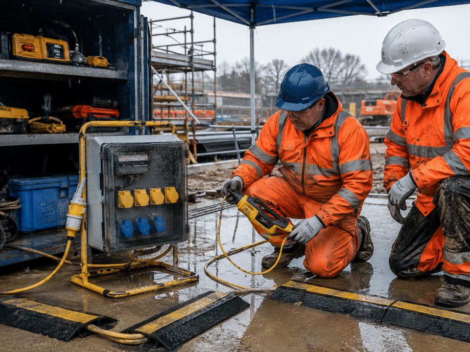 TBT SE-09 Paperless Construction Wet Weather Electrical Safety Toolbox Talk